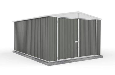 Absco 3.00mW x 4.48mD x 2.06mH Double Door Utility Shed - Woodland Grey - Shed City